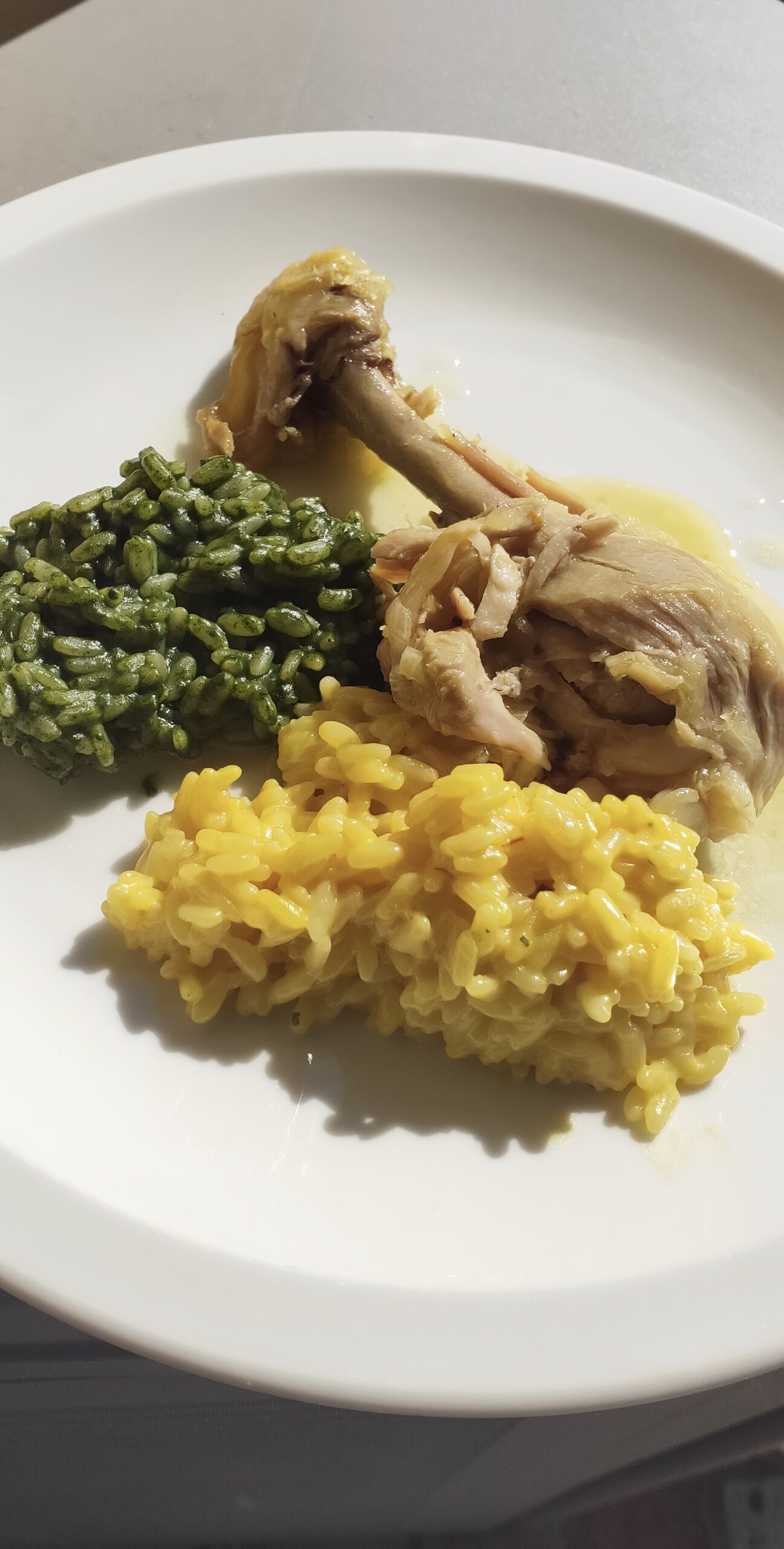 Menù week end: pollo e riso giallo e verde