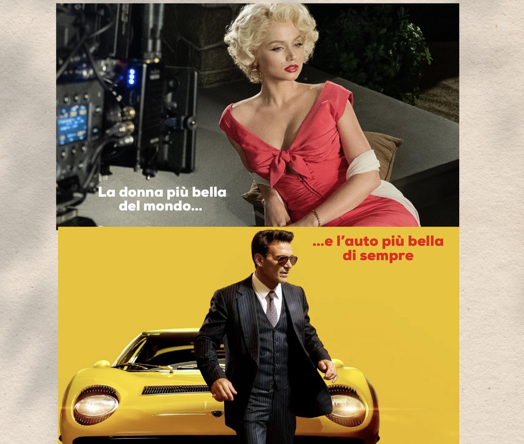 Due vite in tv: Marilyn Monroe e Lamborghini