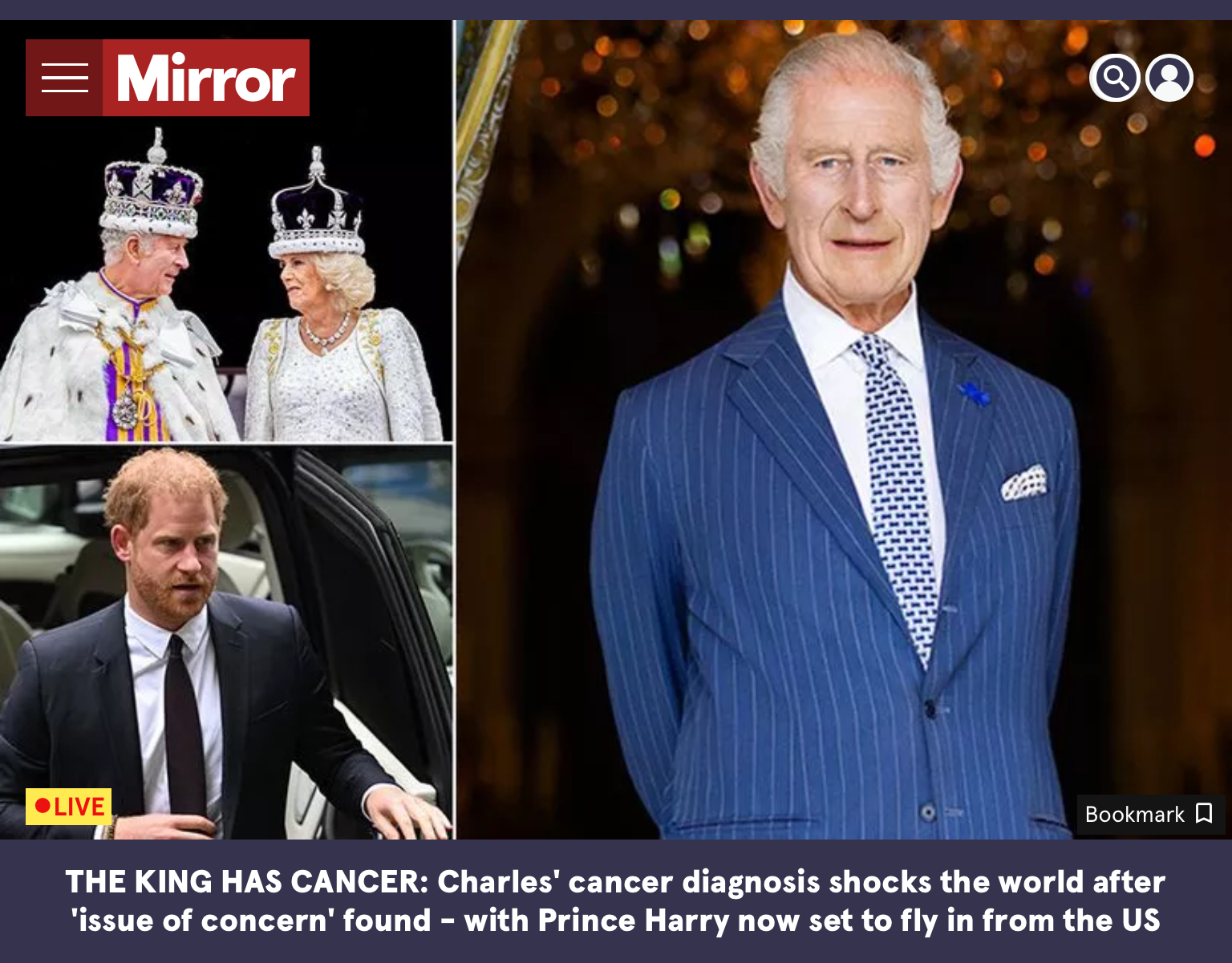 Che cosa succede alla corte inglese? Re Carlo ha il cancro…